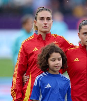 07.07.2025, Fussball Frauen Europameisterschaft, UEFA Womens EURO 2025, Spanien - Belgien, Gruppe B, Stockhorn-Arena Thun, xdcx, v.l., Alexia Putellas Segura (Spanien) Copyright: HMBxMedia Claus