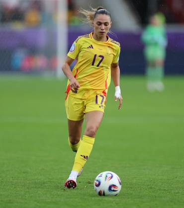 07.07.2025, Fussball Frauen Europameisterschaft, UEFA Womens EURO 2025, Spanien - Belgien, Gruppe B, Stockhorn-Arena Thun, xdcx, v.l., Jill Janssens (Belgien) Copyright: HMBxMedia Claus