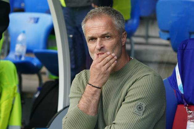 Frauen-Fussball, EM 2025, UEFA Frauen Europameisterschaften 2025, Gruppenphase, Gruppe C, Spieltag 2, Deutschland-Dänemark, 08.07.2025, St Jakub Park Christian Wück, Trainer Deutschland, Aktion, Einzelbild