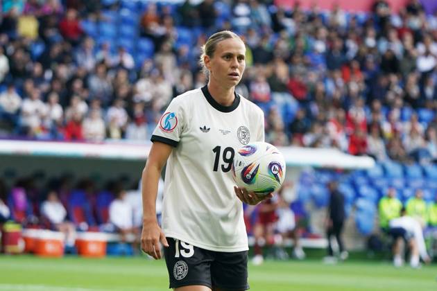 Frauen-Fussball, EM 2025, UEFA Frauen Europameisterschaften 2025, Gruppenphase, Gruppe C, Spieltag 2, Deutschland-Dänemark, 08.07.2025, St Jakub Park Klara Bühl ,Deutschland, Aktion, Einzelbild