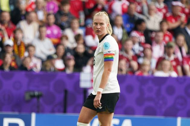 Frauen-Fussball, EM 2025, UEFA Frauen Europameisterschaften 2025, Gruppenphase, Gruppe C, Spieltag 2, Deutschland-Dänemark, 08.07.2025, St Jakub Park Basel, Janina Minge, Deutschland, Aktion, Einzelbild