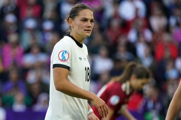 Frauen-Fussball, EM 2025, UEFA Frauen Europameisterschaften 2025, Gruppenphase, Gruppe C, Spieltag 2, Deutschland-Dänemark, 08.07.2025, St Jakub Park Basel, Giovanna Hoffmann Deutschland, Aktion, Einzelbild