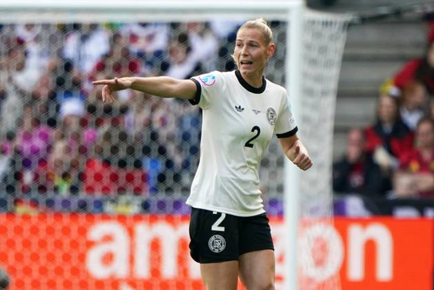 Frauen-Fussball, EM 2025, UEFA Frauen Europameisterschaften 2025, Gruppenphase, Gruppe C, Spieltag 2, Deutschland-Dänemark, 08.07.2025, St Jakub Park Basel, Sarai Linder Deutschland, Aktion, Einzelbild