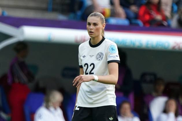 Frauen-Fussball, EM 2025, UEFA Frauen Europameisterschaften 2025, Gruppenphase, Gruppe C, Spieltag 2, Deutschland-Dänemark, 08.07.2025, St Jakub Park Jule Brand Deutschland, Aktion, Einzelbild