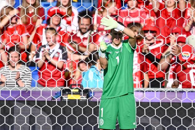 Torwart Ann-Katrin Berger (Germany) gestures during the UEFA Women s EURO 2025 Group C match between Germany and Denmark at St. Jakob‘Park on July 8, 2025 in Basel, Switzerland. (Photo by Harry Langer DeFodi Images)