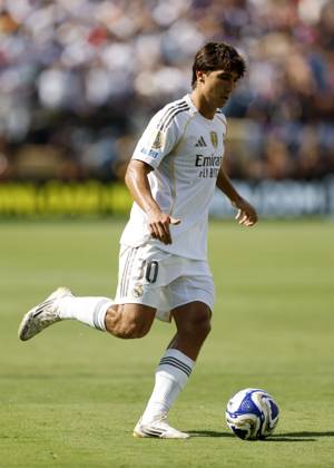 New Jersey, USA, 9th July 2025. Gonzalo Garcia of Real Madrid during the Paris Saint Germain vs Real Madrid FIFA Club World Cup Semi Final match at Metlife Stadium, New Jersey. Picture credit should read: David Klein Sportimage EDITORIAL USE ONLY. No use with unauthorised audio, video, data, fixture lists, club league logos or live services. Online in-match use limited to 120 images, no video emulation. No use in betting, games or single club league player publications. SPI_197_DK_PSG_Real_Madrid SPI-4011-0197