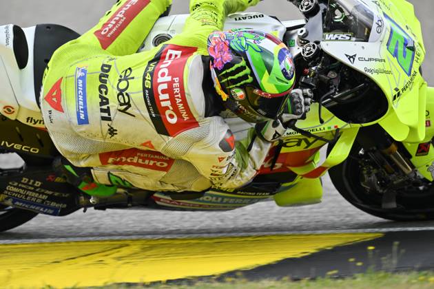 MOTO - MOTO GP - GERMANY GRAND PRIX 2025 21 MORBIDELLI Franco (ita), Pertamina Enduro VR46 Racing Team, Ducati Desmosedici GP24, action during the 2025 MotoGP Motul Liqui Moly Grand Prix of Germany, Germany GP, on the Sachsenring circuit, from July 11 to 13, in Germany - Hohenstein-ErnstthalGermany Copyright: xGIGIxSOLDANOx