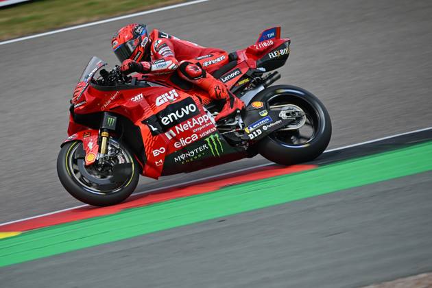 MOTO - MOTO GP - GERMANY GRAND PRIX 2025 93 MARQUEZ Marc (spa), Ducati Lenovo Team, Ducati Desmosedici GP25, action during the 2025 MotoGP Motul Liqui Moly Grand Prix of Germany, Germany GP, on the Sachsenring circuit, from July 11 to 13, in Germany - Hohenstein-ErnstthalGermany Copyright: xGIGIxSOLDANOx