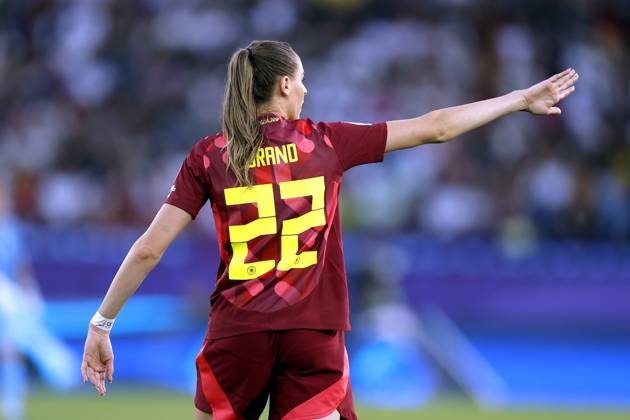 BRAND Jule Team Deutschland UEFA Frauen Fussball EURO 2025 in der Schweiz Vorrundenspiel Schweden - Deutschland 4 : 1 am 12.07. 2025 in Zuerich Copyright: xLacixPerenyix
