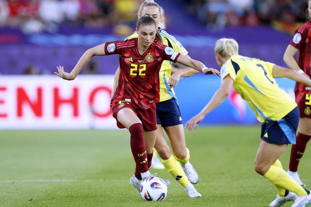 BRAND Jule Team Deutschland UEFA Frauen Fussball EURO 2025 in der Schweiz Vorrundenspiel Schweden - Deutschland 4 : 1 am 12.07. 2025 in Zuerich Copyright: xLacixPerenyix