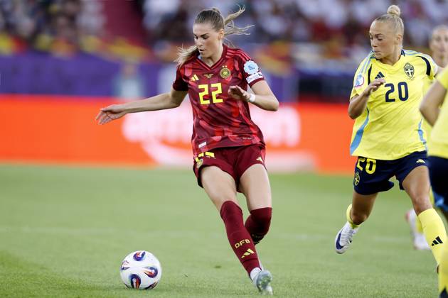 BRAND Jule Team Deutschland UEFA Frauen Fussball EURO 2025 in der Schweiz Vorrundenspiel Schweden - Deutschland 4 : 1 am 12.07. 2025 in Zuerich Copyright: xLacixPerenyix