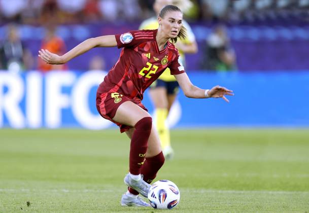 BRAND Jule Team Deutschland UEFA Frauen Fussball EURO 2025 in der Schweiz Vorrundenspiel Schweden - Deutschland 4 : 1 am 12.07. 2025 in Zuerich Copyright: xLacixPerenyix