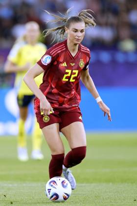 BRAND Jule Team Deutschland UEFA Frauen Fussball EURO 2025 in der Schweiz Vorrundenspiel Schweden - Deutschland 4 : 1 am 12.07. 2025 in Zuerich Copyright: xLacixPerenyix
