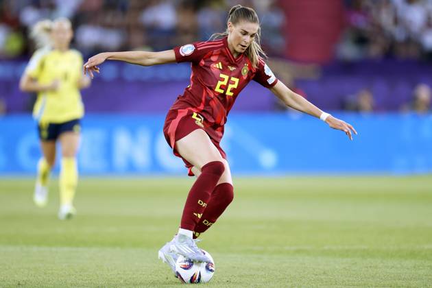 BRAND Jule Team Deutschland UEFA Frauen Fussball EURO 2025 in der Schweiz Vorrundenspiel Schweden - Deutschland 4 : 1 am 12.07. 2025 in Zuerich Copyright: xLacixPerenyix