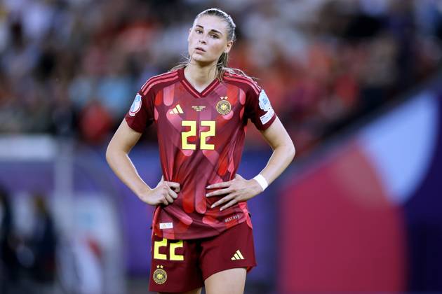 BRAND Jule Team Deutschland UEFA Frauen Fussball EURO 2025 in der Schweiz Vorrundenspiel Schweden - Deutschland 4 : 1 am 12.07. 2025 in Zuerich Copyright: xLacixPerenyix