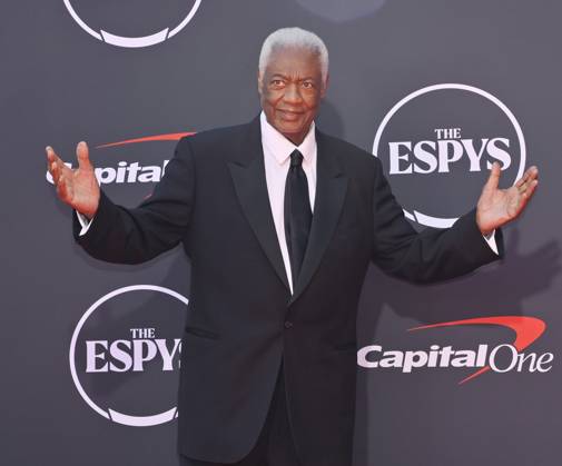 Oscar Robertson attends the ESPY Awards at the Dolby Theatre in the Hollywood section of Los Angeles on Wednesday, July 16, 2025. The annual event honors the top athletes and performances of the year.  LAP2025071615 JIMxRUYMEN