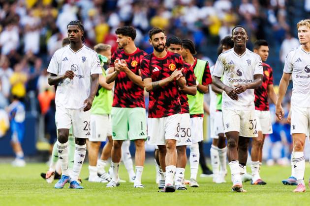 250719 Bruno Fernandes of Manchester United, ManU after the friendly football match between Manchester United and Leeds United on July 19, 2025 in Stockholm. Photo: Tobias Sterner BILDBYRAN COP 254 TS0371 fotboll football soccer fotball träningsmatch friendly match manchester united leeds united bbeng Copyright: TOBIASxSTERNER BB250719TS060