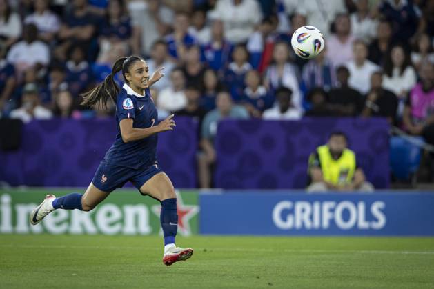 FOOTBALL: FEMININ France vs Allemagne - UEFA EURO, EM, Europameisterschaft,Fussball 2025 Quarts de finale - 19 07 2025 Sakina Karchaoui 7 of France lors du match Quarts de finale du Championnat d Europe de football fà minin EURO 2025 entre France et Allemagne. St. Jakob Park in Basel - Suisse 19 07 2025 Copyright: xx