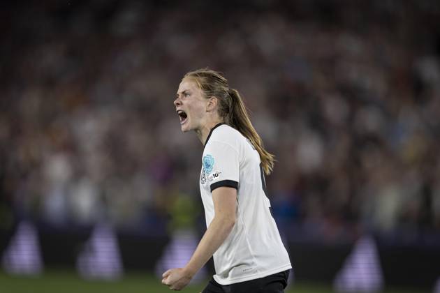 FOOTBALL: FEMININ France vs Allemagne - UEFA EURO, EM, Europameisterschaft,Fussball 2025 Quarts de finale - 19 07 2025 Sjoeke Nüsken 9 lors du match Quarts de finale du Championnat d Europe de football fà minin EURO 2025 entre France et Allemagne. St. Jakob Park in Basel - Suisse 19 07 2025 Copyright: xx