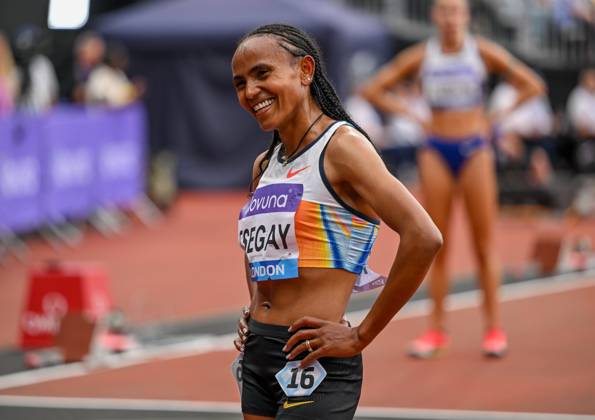 Novuna London Athletics Meet, London, UK. 19 July 2025. London, UK, 19 July 2025. TSEGAY Gudaf, (Ethiopia) wins the Womens 1 Mile race during the Novuna London Athletics Meet 2025, part of the Wanda Diamond League at London Stadium, Queen Elizabeth Park, London, UK., Credit:Lee Floyd Avalon UK, London, London Stadium, Queen Elizabeth Copyright: xLeexFloydx xAvalonx 1023708272