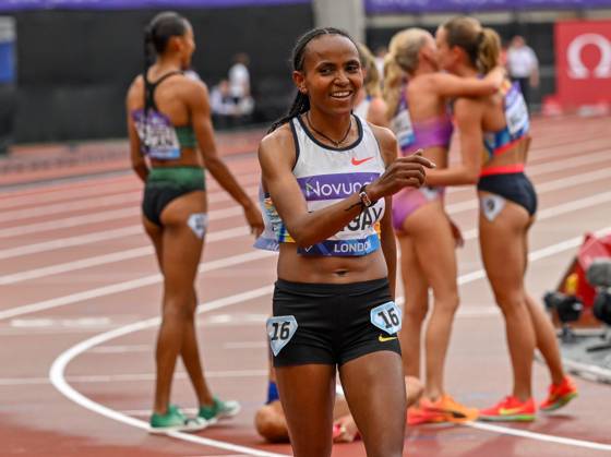 Novuna London Athletics Meet, London, UK. 19 July 2025. London, UK, 19 July 2025. TSEGAY Gudaf, (Ethiopia) wins the Womens 1 Mile race during the Novuna London Athletics Meet 2025, part of the Wanda Diamond League at London Stadium, Queen Elizabeth Park, London, UK., Credit:Lee Floyd Avalon UK, London, London Stadium, Queen Elizabeth Copyright: xLeexFloydx xAvalonx 1023708293