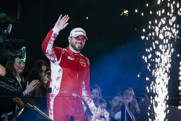 2025 FORMULA E LONDON ePRIX ROWLAND Oliver (gbr), Nissan Formula E Team, Nissan e-4ORCE, portrait during the London ePrix, 15th and 16th round of the 2024-25 ABB FIA Formula E World Championship, WM, Weltmeisterschaft on the ExCel London Circuit from July 25 to 27, 2025 in London, United Kingdom - LondonUnited Kingdom Copyright: xJULIENxDELFOSSEx