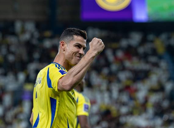 Al-Nassr v Esteghlal - AFC Champions League RIYADH, SAUDI ARABIA - MARCH 10: Cristiano Ronaldo of Al-Nassr celebrates after a goal during AFC Champions League Elite football match between Al-Nassr and Esteghlal at Al-Awwal Park in Riyadh, Saudi Arabia on March 10, 2025. Riyad Suudi Arabistan. Editorial use only. Please get in touch for any other usage. Copyright: x2025xAnadoluxMohammedxSaadx