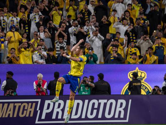 Al-Nassr v Esteghlal - AFC Champions League RIYADH, SAUDI ARABIA - MARCH 10: Cristiano Ronaldo of Al-Nassr celebrates after a goal during AFC Champions League Elite football match between Al-Nassr and Esteghlal at Al-Awwal Park in Riyadh, Saudi Arabia on March 10, 2025. Riyad Suudi Arabistan. Editorial use only. Please get in touch for any other usage. Copyright: x2025xAnadoluxMohammedxSaadx