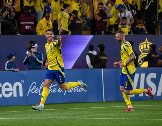Al-Nassr v Esteghlal - AFC Champions League RIYADH, SAUDI ARABIA - MARCH 10: Cristiano Ronaldo of Al-Nassr celebrates after a goal during AFC Champions League Elite football match between Al-Nassr and Esteghlal at Al-Awwal Park in Riyadh, Saudi Arabia on March 10, 2025. Riyad Suudi Arabistan. Editorial use only. Please get in touch for any other usage. Copyright: x2025xAnadoluxMohammedxSaadx