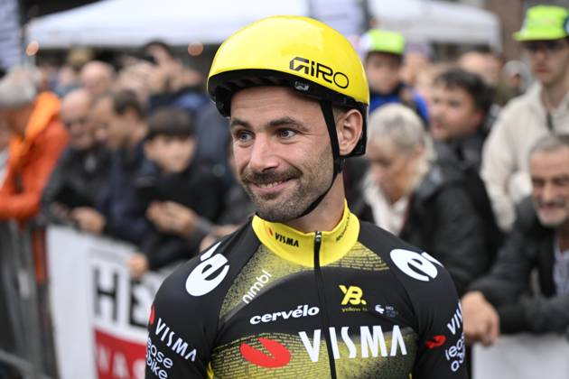 Belgian Victor Campenaerts of Team Visma-Lease a Bike pictured before the Natourcriterium Herentals cycling race, Thursday 31 July 2025 in Herentals. The contest is a part of the traditional criteriums , local races in which mainly cyclists who rode the Tour de France compete. TOM GOYVAERTS TomxGoyvaerts x130378169x