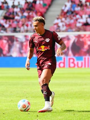 RB Leipzig - Bergamo Testspiel Leipzig, 02.08.2025, Red Bull Arena, Fußball, Testspiel , RB Leipzig (DEU) vs. Atalanta Bergamo (ITA) , Im Bild: Antonio Nusa (7, RB Leipzig) ,
