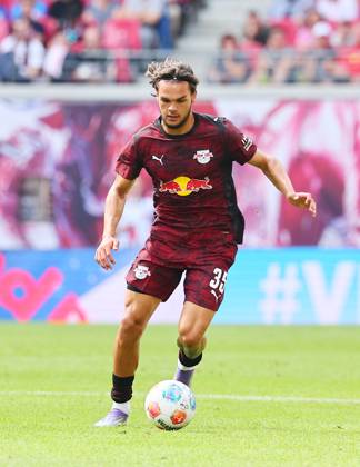 RB Leipzig - Bergamo Testspiel Leipzig, 02.08.2025, Red Bull Arena, Fußball, Testspiel , RB Leipzig (DEU) vs. Atalanta Bergamo (ITA) 1:2 (1:0) , Im Bild: Max Finkgräfe Finkgraefe (35, RB Leipzig)