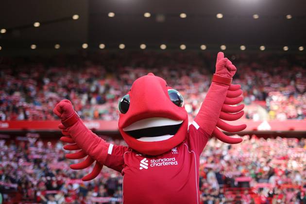 Football - Pre-Season Friendly - Liverpool v Athletic Bilbao 4th August 2025 - Pre-Season Friendly - Liverpool v Athletic Bilbao - Liverpool mascot Mighty Red - Photo: Simon Stacpoole Offside. Liverpool UK Copyright: xSimonxStacpoolexOffside