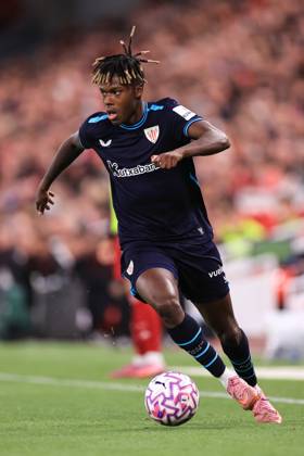 Football - Pre-Season Friendly - Liverpool v Athletic Bilbao 4th August 2025 - Pre-Season Friendly - Liverpool v Athletic Bilbao - Nico Williams of Athletic Bilbao - Photo: Simon Stacpoole Offside. Liverpool UK Copyright: xSimonxStacpoolexOffside