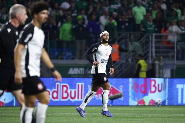 Palmeiras and Corinthians in the round of 16 of the Copa do Brasil Corinthians Memphis during the match against Palmeiras in the second leg of the round of 16 of the Copa do Brasil, at Allianz Parque, west of Sao Paulo, this Wednesday, the 6th. SoO PAULO SoO PAULO BRAZIL Copyright: xMarinaxUezimax