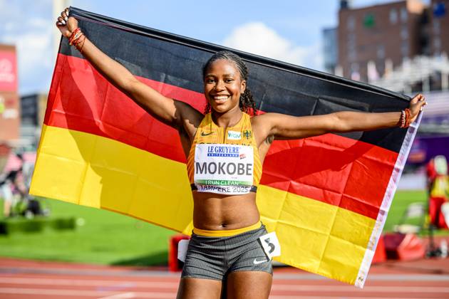 Judith Bilepo Mokobe (Germany, USC Mainz, 200 Meter) FIN, European Athletics U20 Championships, Athletics, 09.08.2025, FIN, European Athletics U20 Championships, Athletics, 09.08.2025, Tampere Copyright: xEibnerxPressefoto JanxPapenfussx EP_JPS