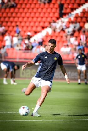 ESP: UD Almeria v Al Nassr - Friendly Match ALMERIA, SPAIN - AUGUST 10: Cristiano Ronaldo of Al Nassr during the match between UD Almeria and Al Nassr of friendly match on August 10, 2025 at Power Horse Stadium in Almeria, Spain. (Photo by Samuel Carreno) Almeria Andalucia Andalucia Spain Copyright: xSamuelxCarrenox SAM_9167
