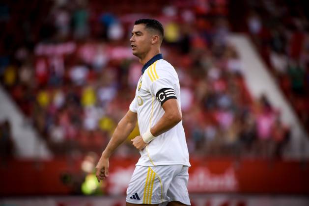 ESP: UD Almeria v Al Nassr - Friendly Match ALMERIA, SPAIN - AUGUST 10: Cristiano Ronaldo of Al Nassr during the match between UD Almeria and Al Nassr of friendly match on August 10, 2025 at Power Horse Stadium in Almeria, Spain. (Photo by Samuel Carreno) Almeria Andalucia Andalucia Spain Copyright: xSamuelxCarrenox SAM_9335