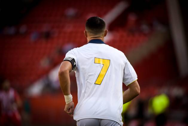 ESP: UD Almeria v Al Nassr - Friendly Match ALMERIA, SPAIN - AUGUST 10: Cristiano Ronaldo of Al Nassr during the match between UD Almeria and Al Nassr of friendly match on August 10, 2025 at Power Horse Stadium in Almeria, Spain. (Photo by Samuel Carreno) Almeria Andalucia Andalucia Spain Copyright: xSamuelxCarrenox SAM_9372A