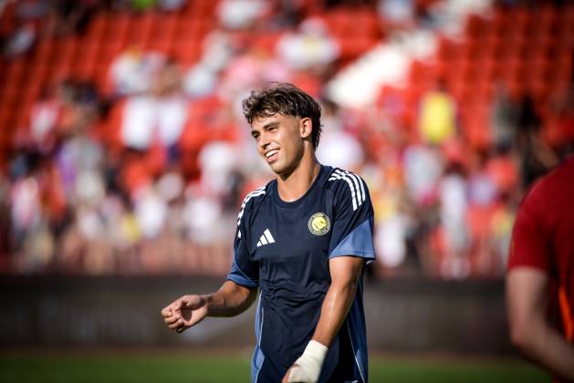 ESP: UD Almeria v Al Nassr - Friendly Match ALMERIA, SPAIN - AUGUST 10: Joao Felix of Al Nassr during the match between UD Almeria and Al Nassr of friendly match on August 10, 2025 at Power Horse Stadium in Almeria, Spain. (Photo by Samuel Carreno) Almeria Andalucia Andalucia Spain Copyright: xSamuelxCarrenox SAM_9299