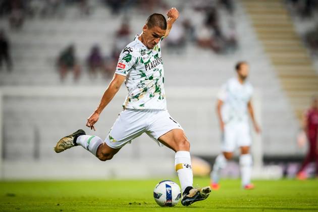 August 10, 2025, Moreira De Conegos, Portugal, Portugal: Mateja STJEPANOVIC of Moreirense FC during the Liga Portugal Betlic match between Moreirense FC and FC Alverca at Estadio Comendador Joaquim de Almeida Freitas on August 10, 2025 in Moreira de Conegos, Portugal. Moreira De Conegos Portugal - ZUMAm308 20250810_zsp_m308_014 Copyright: xMatthieuxMirvillex
