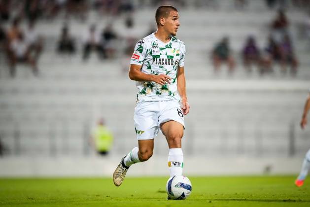 August 10, 2025, Moreira De Conegos, Portugal, Portugal: Mateja STJEPANOVIC of Moreirense FC during the Liga Portugal Betlic match between Moreirense FC and FC Alverca at Estadio Comendador Joaquim de Almeida Freitas on August 10, 2025 in Moreira de Conegos, Portugal. Moreira De Conegos Portugal - ZUMAm308 20250810_zsp_m308_015 Copyright: xMatthieuxMirvillex