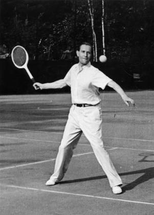 Tennis U.B.z. Gottfried von Cramm (Deutschland) 1949 !ACHTUNG AUFNAHMEDATUM GESCHÄTZT!