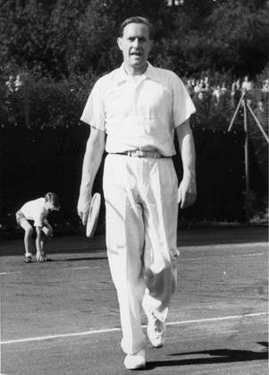 Tennis U.B.z. Gottfried von Cramm (Deutschland) !ACHTUNG AUFNAHMEDATUM GESCHÄTZT!