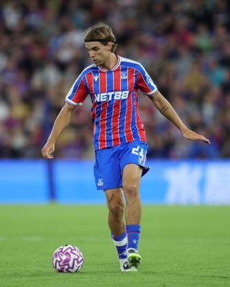 . - Crystal Palace v Fredrikstad FK, UEFA Europa Conference League Play Off, 1st Leg, Selhurst Park Stadium, Croydon, England. - 21st August 2025. (C) Daniel Weir Crystal Pix Borna Sosa of Crystal Palace. - Crystal Palace v Fredrikstad FK, UEFA Europa Conference League Play Off, 1st Leg, Selhurst Park Stadium, Croydon, England. - 21st August 2025. (C) Daniel Weir Crystal Pix Croydon Selhurst Park Stadium United Kingdom Copyright: xDanielxWeirx CP_Crystal_Palace_Fredrikstad_160