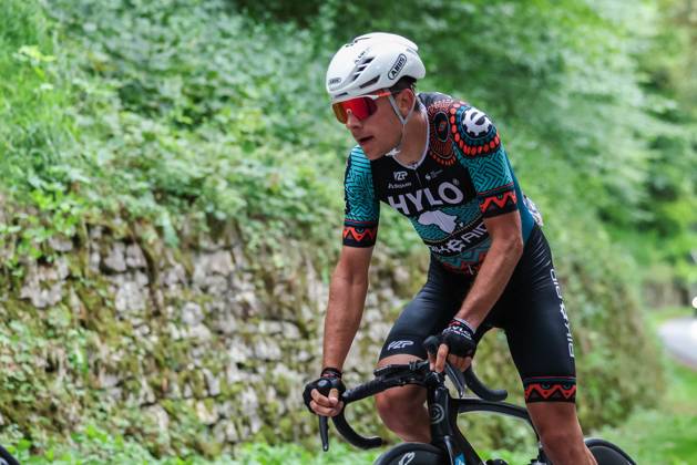 Radsport UCI ProSeries Men Elite LIDL Deutschland Tour 2025 Etappe 2 Herford - Arnsberg am 22.08.2025 LÃ o Bouvier ( BIKE AID )