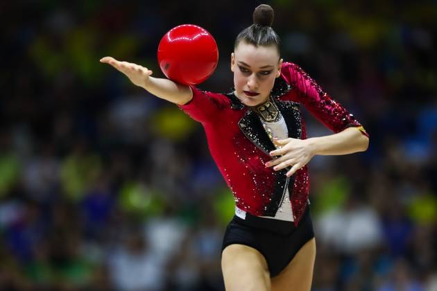 Sport Bilder des Tages 41st FIG Rhythmic gymnastics, Rhythmische Sportgymnastik, RSG World Championships; 22.08.2025 Darja Varfolomeev (Germany) at All-Around finals; 41st FIG Rhythmic Gymnastics World Championships at 22.08.2025 in the Parque Olimpico (Carioca 1) in Rio de Janeiro (Brazil). Copyright: xBEAUTIFULxSPORTS U.xFassbenderx