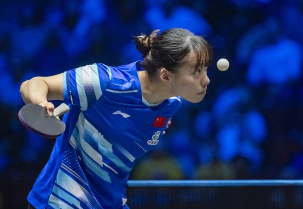 Sport Bilder des Tages MALMÖ 2025-08-23 Shi Xunyao fran Kina (bilden) förlorade mot Wang Manyu fran Kina med 0-4 i set i semifinalen i damsingel i Europe Smash Sweden 2025 WTT Grand Smash i Malmö Arena pa lördagen. MALMÖ SVERIGE x50090x