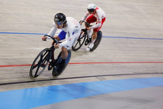 2025 UCI Junior Track World Championships Picture by Alex Whitehead SWpix.com - 23 08 2025 - Cycling - 2025 UCI Junior Track World Championships - Omnisport, Apeldoorn, Netherlands - Men Sprint 1 2 Finals - Taeho Choi (Korea) Copyright: x xSWpix.comx(t axPhotographyxHubxLtd)xAlexxWhitehead SWpix.comx SWP-3030-0950
