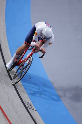 2025 UCI Junior Track World Championships Picture by Alex Whitehead SWpix.com - 23 08 2025 - Cycling - 2025 UCI Junior Track World Championships - Omnisport, Apeldoorn, Netherlands - Men Omnium Points Race - Henry Hobbs (Great Britain) Copyright: x xSWpix.comx(t axPhotographyxHubxLtd)xAlexxWhitehead SWpix.comx SWP-3030-1033